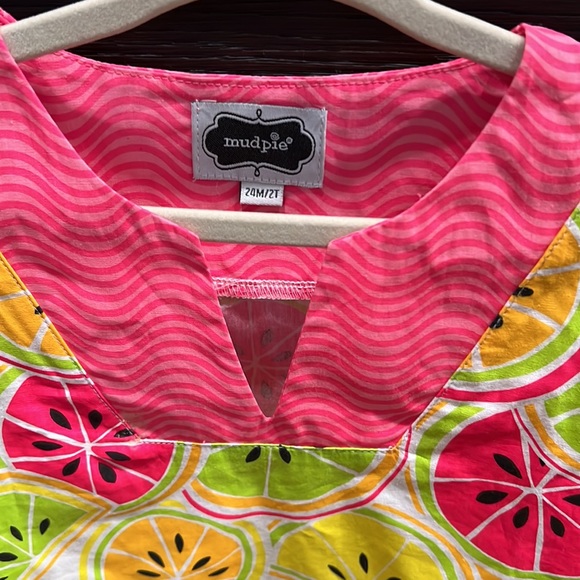 Mud pie party dress watermelon print 2t - Picture 2 of 3